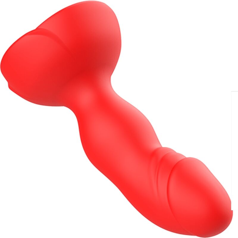 ARMONY - EXTREME A BLOOM ROSE VIBRATOR & ANAL PLUG REMOTE CONTROL RED - NOCTURNA DESIRES
