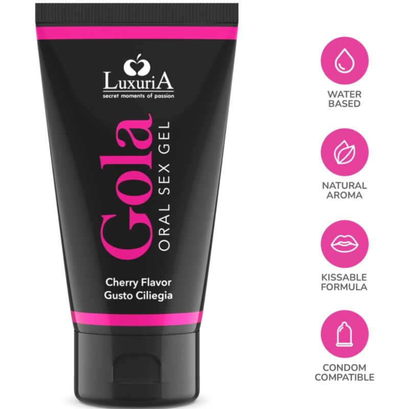 INTIMATELINE LUXURIA - ORAL SEX GEL CHERRY FLAVOR 50 ML - NOCTURNA DESIRES