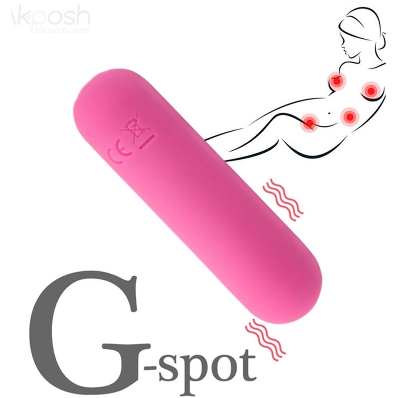 ARMONY - SPLASH HAHA VIBRATOR BULLET SILICONE 10 VIBRATIONS 75 X 19 CM PINK - NOCTURNA DESIRES
