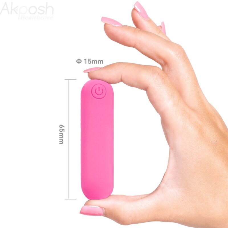 ARMONY - SPLASH JOLINE VIBRATOR BULLET SILICONE REMOTE CONTROL 10 VIBRATIONS 65 X 15 CM PINK - NOCTURNA DESIRES