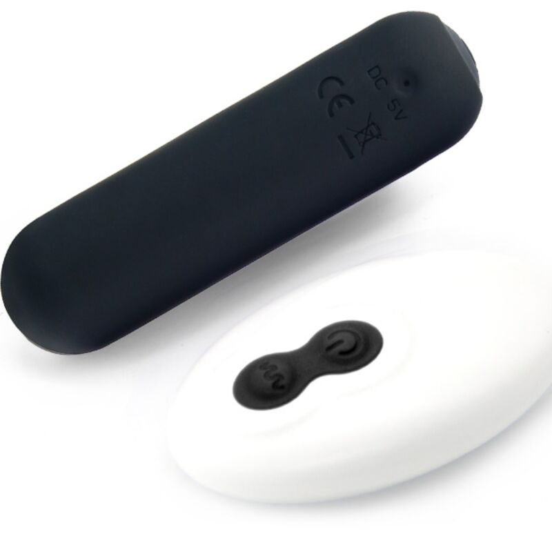 ARMONY - SPLASH JOIE VIBRATOR BULLET SILICONE REMOTE CONTROL 10 VIBRATIONS 75 X 19 CM BLACK - NOCTURNA DESIRES