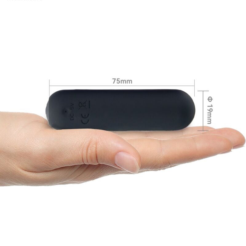 ARMONY - SPLASH JOIE VIBRATOR BULLET SILICONE REMOTE CONTROL 10 VIBRATIONS 75 X 19 CM BLACK - NOCTURNA DESIRES