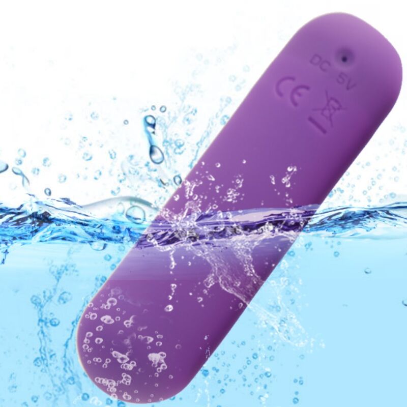 ARMONY - SPLASH JOIE VIBRATOR BULLET SILICONE REMOTE CONTROL 10 VIBRATIONS 75 X 19 CM PURPLE - NOCTURNA DESIRES