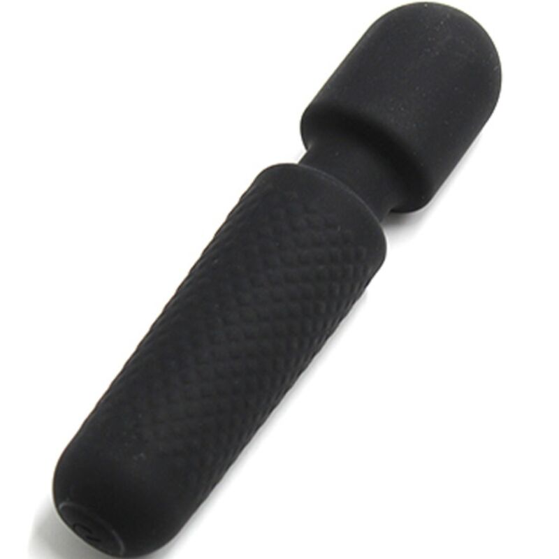 ARMONY - YOUR MAGIC MASSAGER & VIBRATOR RECHARGEABLE 10 VIBRATIONS WAND DOTS BLACK - NOCTURNA DESIRES