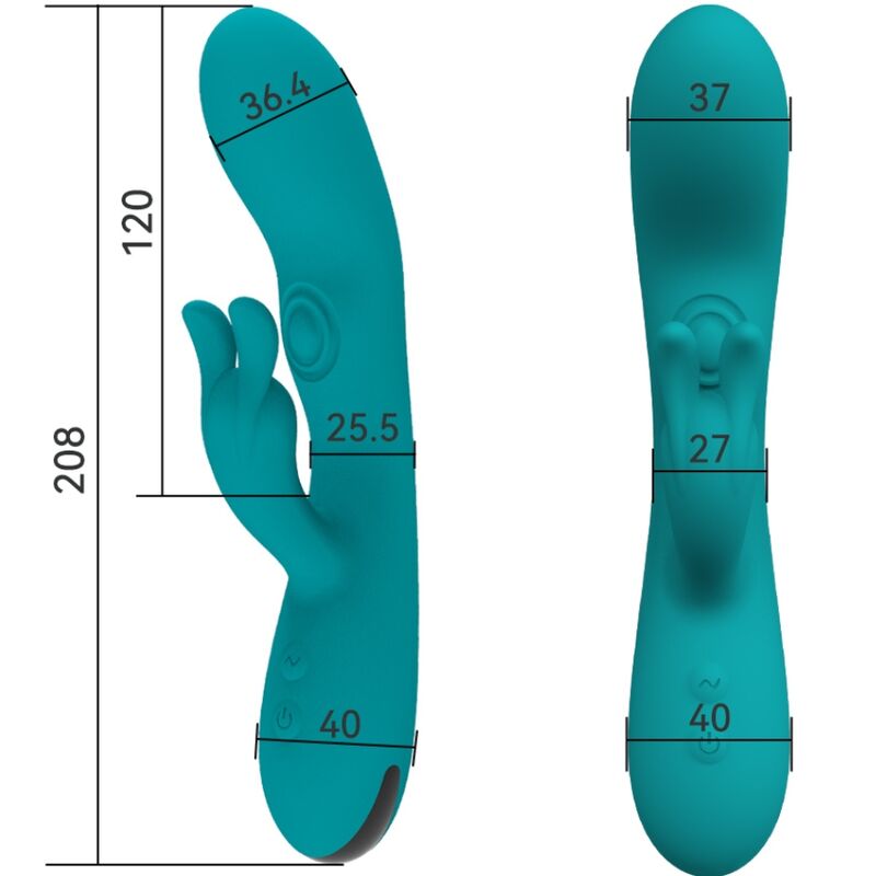 ARMONY - DANCING BUNNY VIBRATOR RABBIT 10 SPEEDS GREEN - NOCTURNA DESIRES