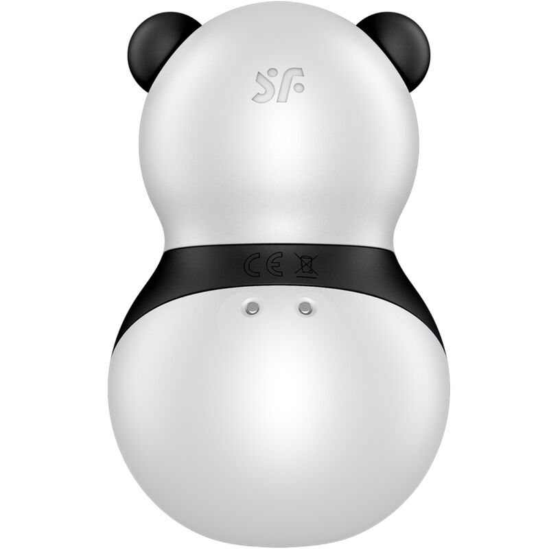 SATISFYER - POCKET PANDA STIMULATOR & VIBRATOR BLACK AND WHITE - NOCTURNA DESIRES