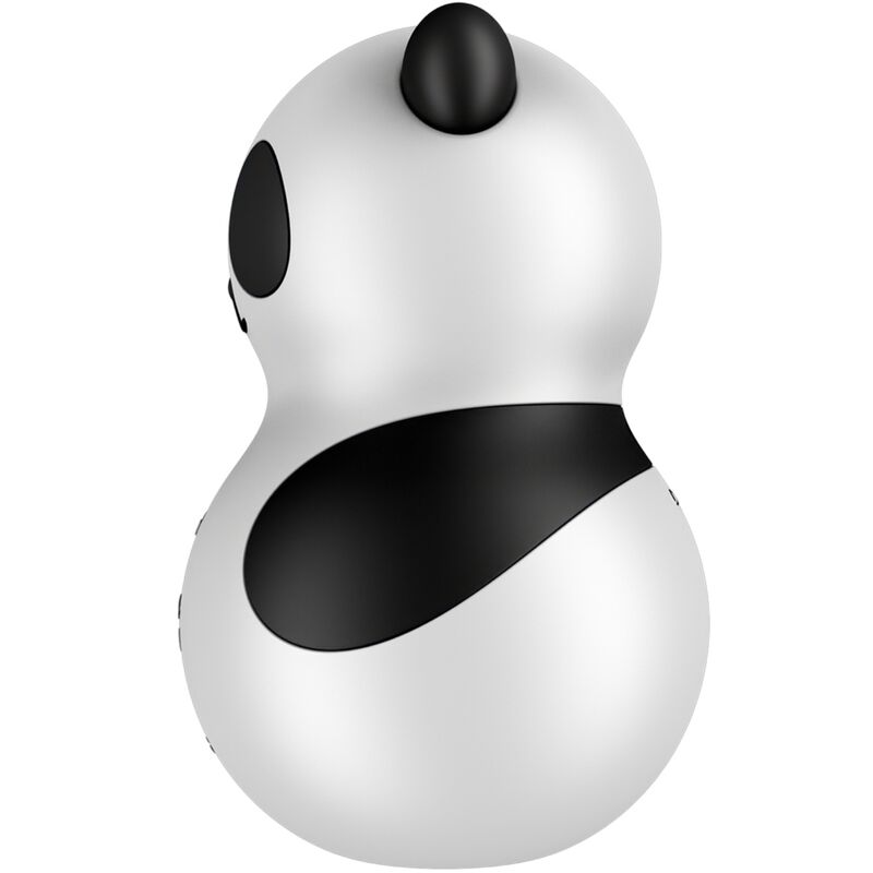 SATISFYER - POCKET PANDA STIMULATOR & VIBRATOR BLACK AND WHITE - NOCTURNA DESIRES