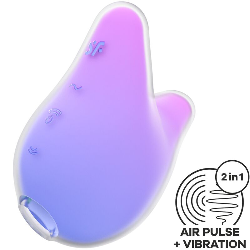 SATISFYER - MERMAID VIBES STIMULATOR & VIBRATOR VIOLET AND PINK - NOCTURNA DESIRES