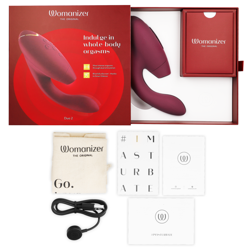 WOMANIZER - DUO 2 STIMULATOR BORDEAUX - NOCTURNA DESIRES