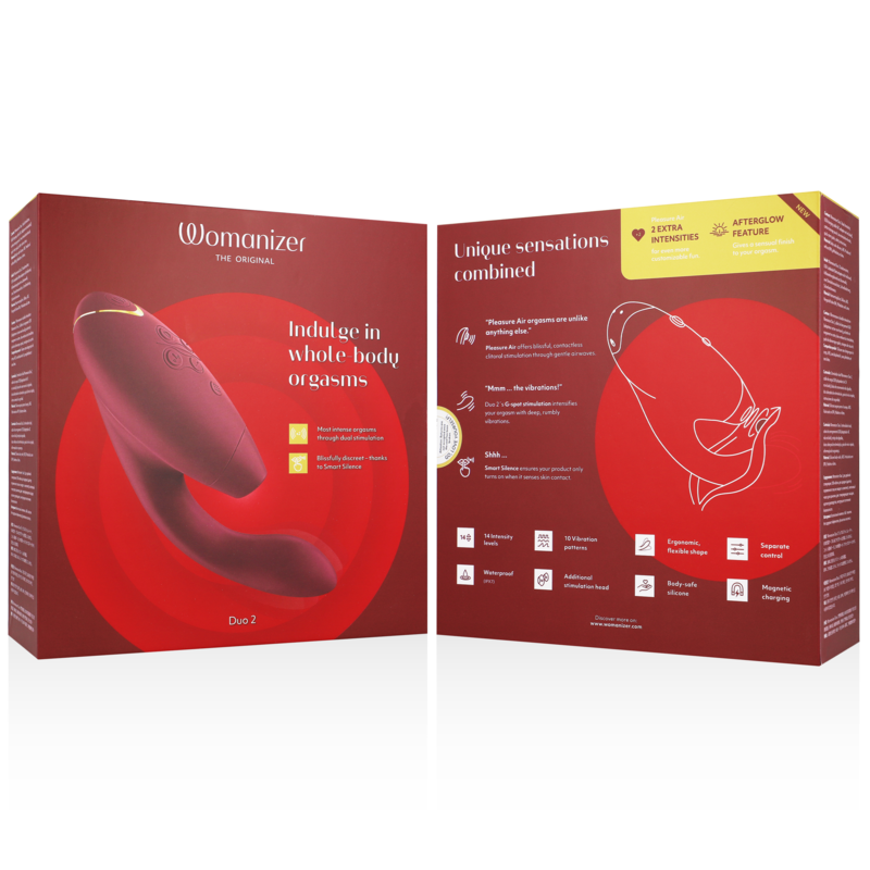 WOMANIZER - DUO 2 STIMULATOR BORDEAUX - NOCTURNA DESIRES