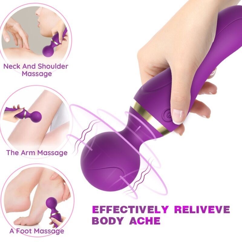 ARMONY - FREEZA MASSAGER & VIBRATOR SUPER FLEXIBLE HEAD PURPLE - NOCTURNA DESIRES