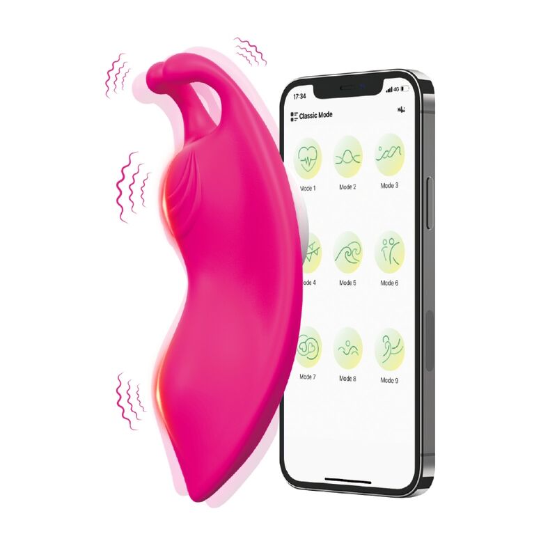 ARMONY - HONEYBEE WEARABLE PANTIES VIBRATOR G-SPOT FUCHSIA - FREE APP - NOCTURNA DESIRES