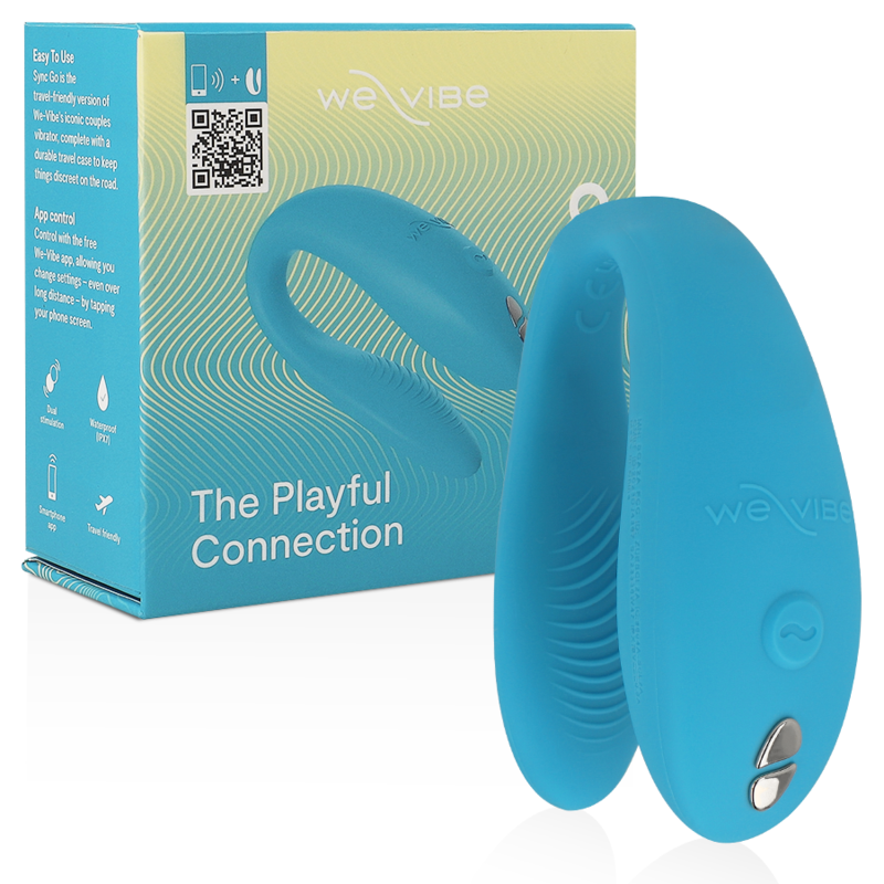 WE-VIBE - SYNC GO DUAL STIMULATOR TURQUOISE - NOCTURNA DESIRES