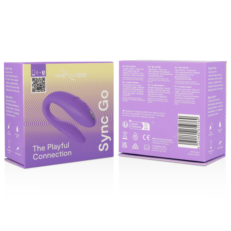 WE-VIBE - SYNC GO DUAL STIMULATOR VIOLET - NOCTURNA DESIRES