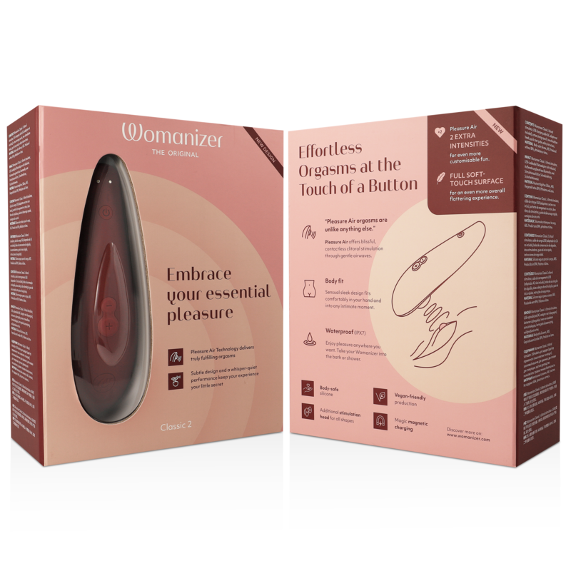 WOMANIZER - CLASSIC 2 CLITORAL STIMULATOR BORDEAUX - NOCTURNA DESIRES