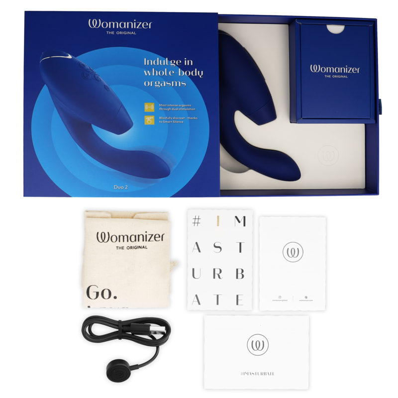WOMANIZER - DUO 2 STIMULATOR BLUE - NOCTURNA DESIRES