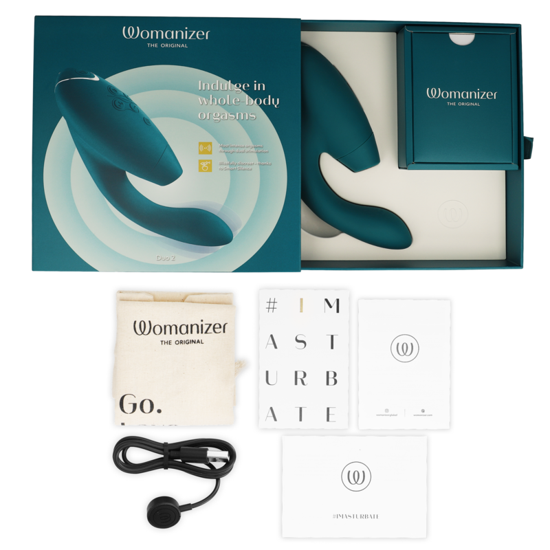 WOMANIZER - DUO 2 STIMULATOR BLUE PETROL - NOCTURNA DESIRES