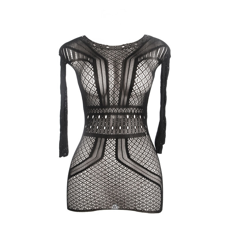 SUBBLIME - 951931 SHORT FISHNET DRESS WITH BARE BACK ONE SIZE - NOCTURNA DESIRES