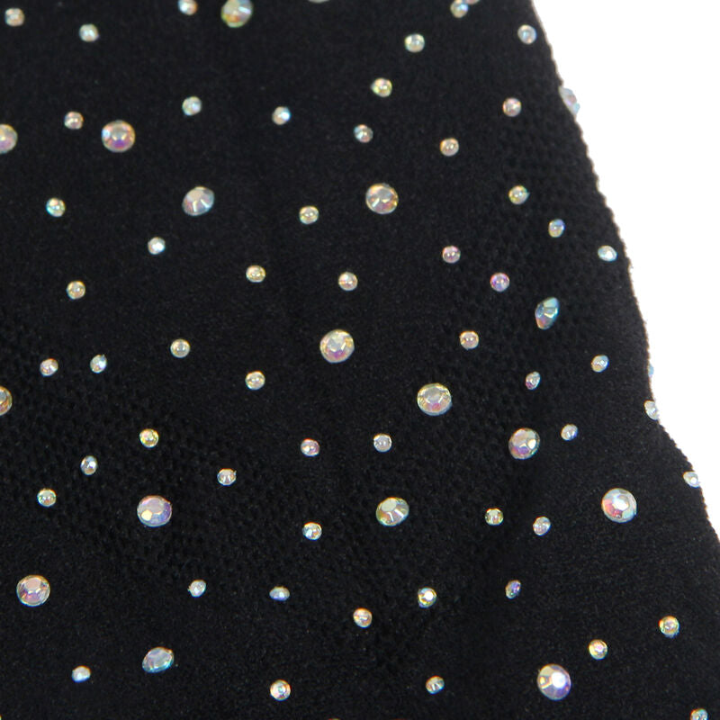 SUBBLIME - 952198 FISHNET DRESS WITH BRILLIANT DIAMONDS BLACK ONE SIZE - NOCTURNA DESIRES