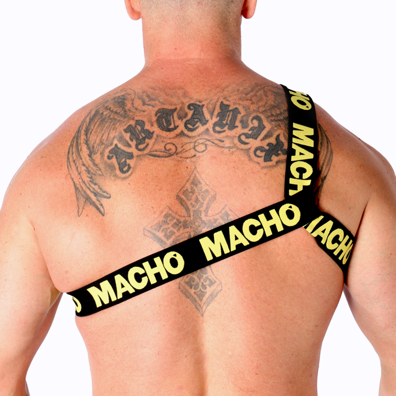 MACHO - ROMAN HARNESS YELLOW L/XL - NOCTURNA DESIRES