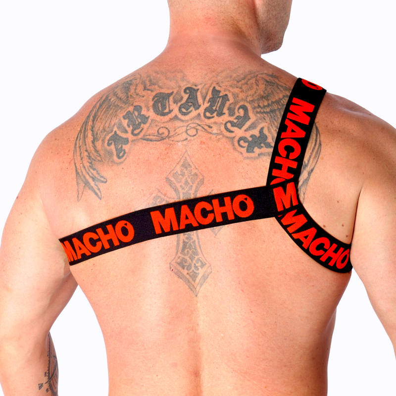 MACHO - ROMAN HARNESS RED L/XL - NOCTURNA DESIRES