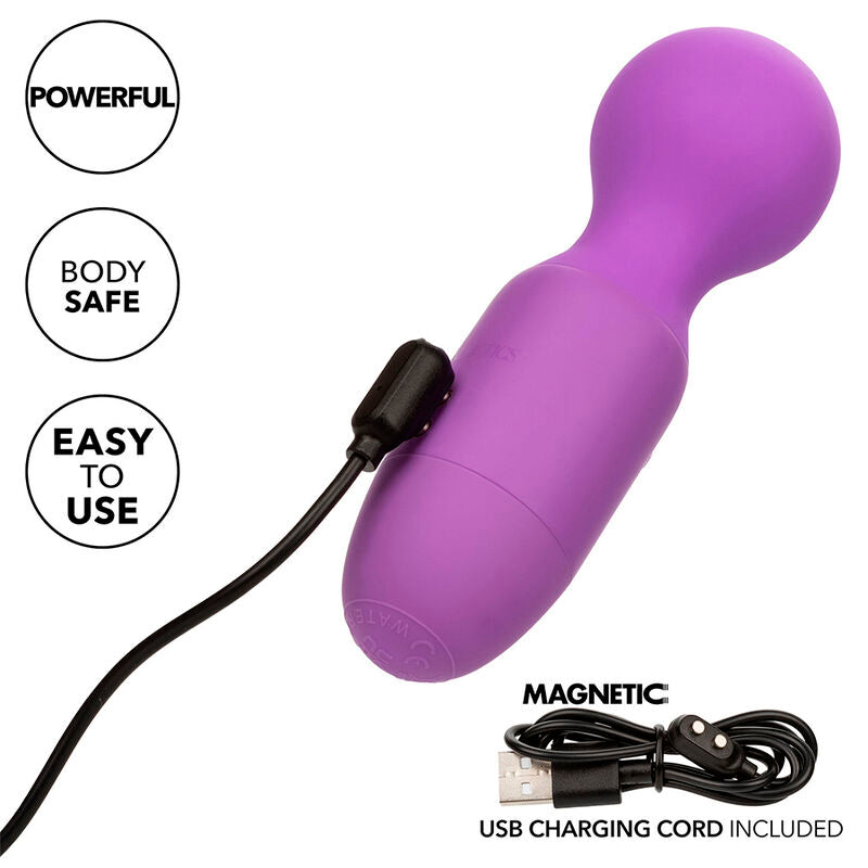 CALEXOTICS - FIRST TIME RECHARGEABLE MASSAGER 10 VIBRATIONS PURPLE - NOCTURNA DESIRES