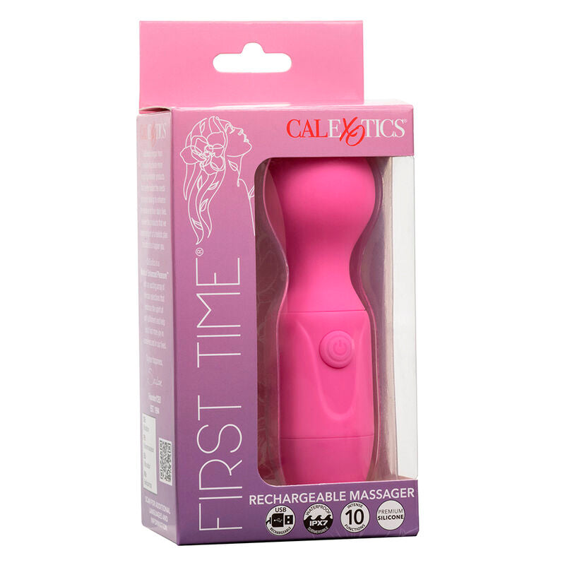 CALEXOTICS - FIRST TIME RECHARGEABLE MASSAGER 10 VIBRATIONS PINK - NOCTURNA DESIRES