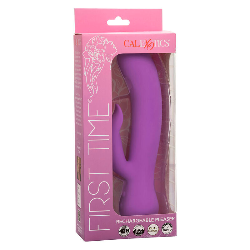 CALEXOTICS - FIRST TIME VIBRATOR PLEASER RECHARGEABLE PURPLE - NOCTURNA DESIRES