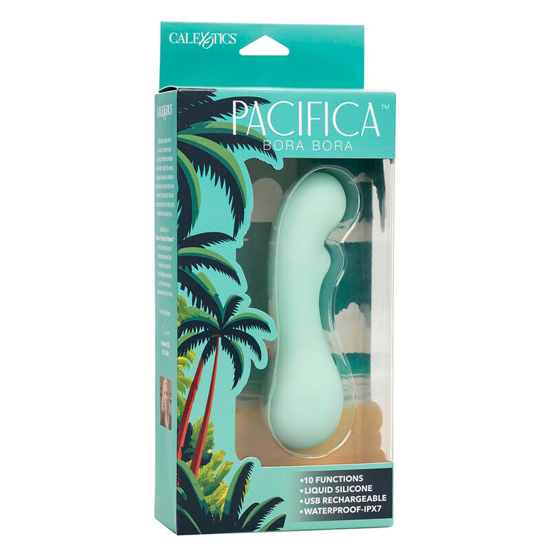 CALEXOTICS - PACIFICA BORA BORA ESTIMULATOR G SPOT 10 VIBRATIONS AQUA - NOCTURNA DESIRES