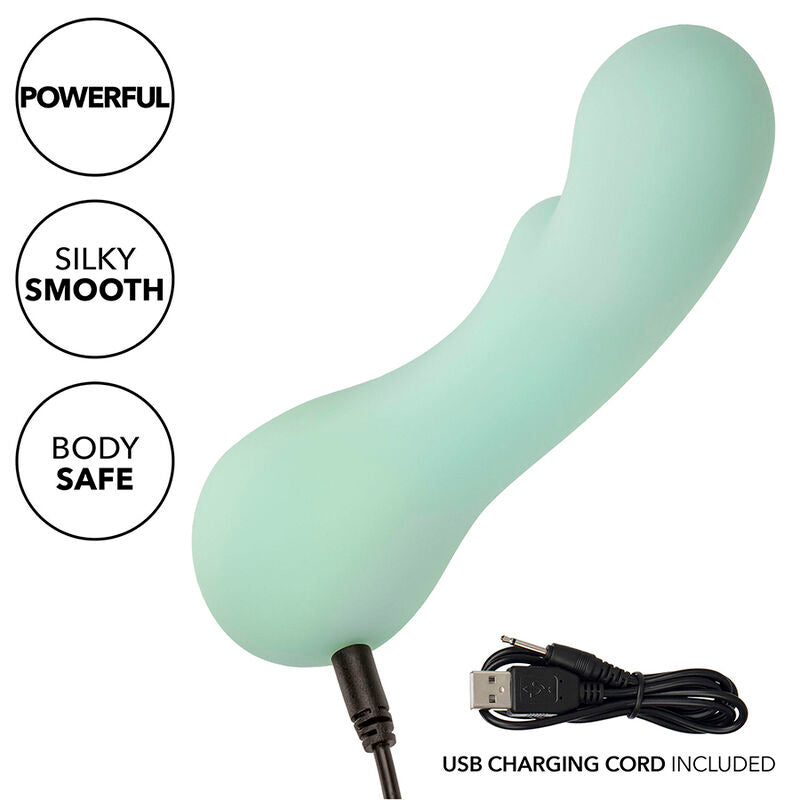 CALEXOTICS - PACIFICA BORA BORA ESTIMULATOR G SPOT 10 VIBRATIONS AQUA - NOCTURNA DESIRES