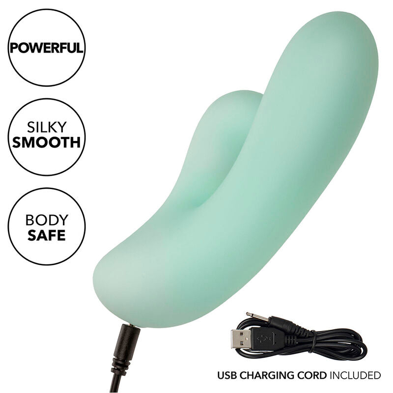CALEXOTICS - PACIFICA FIJI VIBRATOR & ESTIMULATOR G SPOT 10 VIBRATIONS AQUA - NOCTURNA DESIRES