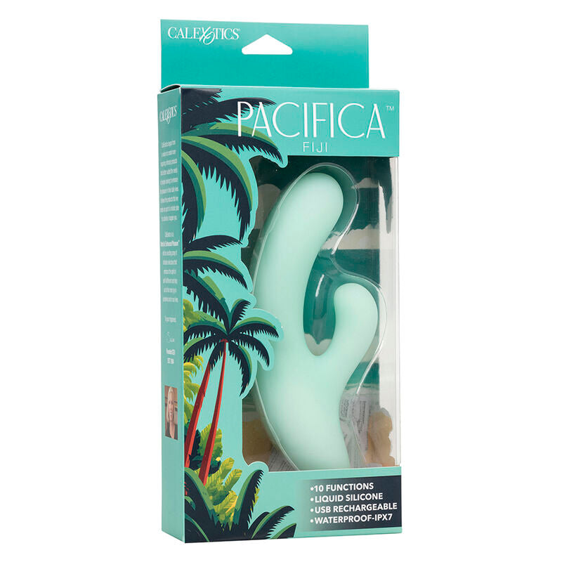 CALEXOTICS - PACIFICA FIJI VIBRATOR & ESTIMULATOR G SPOT 10 VIBRATIONS AQUA - NOCTURNA DESIRES
