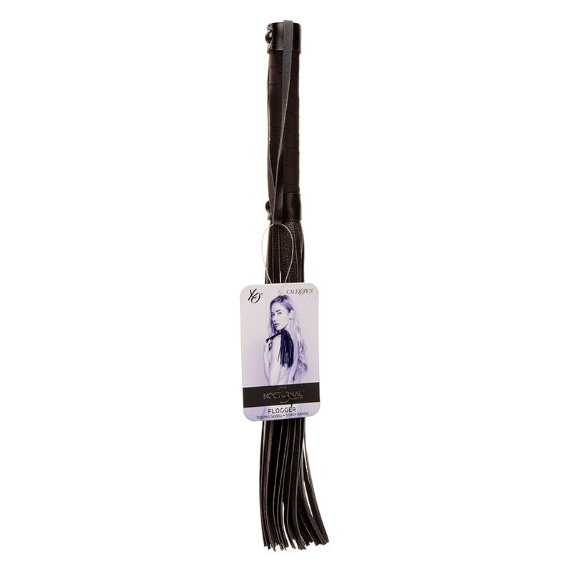 CALEXOTICS - NOCTURNAL FLOGGER LEATHER BLACK - NOCTURNA DESIRES
