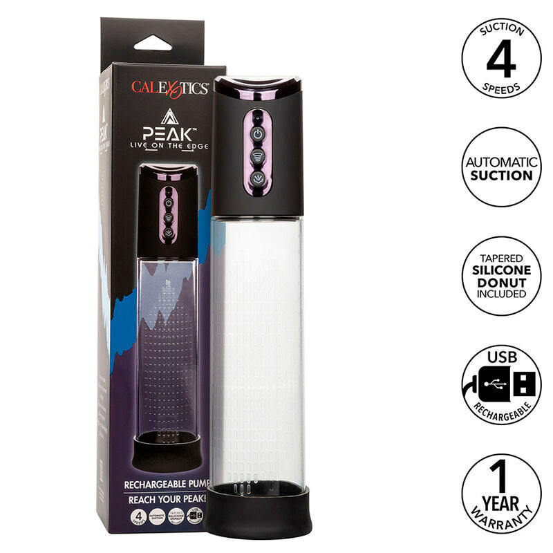 CALEXOTICS - PEAK 4-SPEED SUCTION PUMP BLACK - NOCTURNA DESIRES