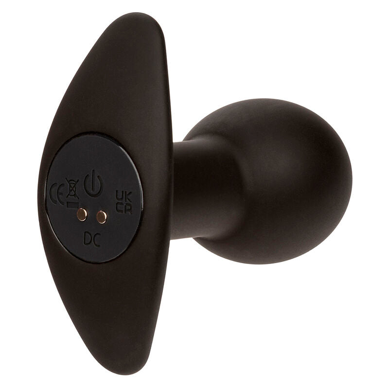 CALEXOTICS - ROCK BOTTOM ANAL PLUG 10 VIBRATIONS SILICONE BLACK - NOCTURNA DESIRES