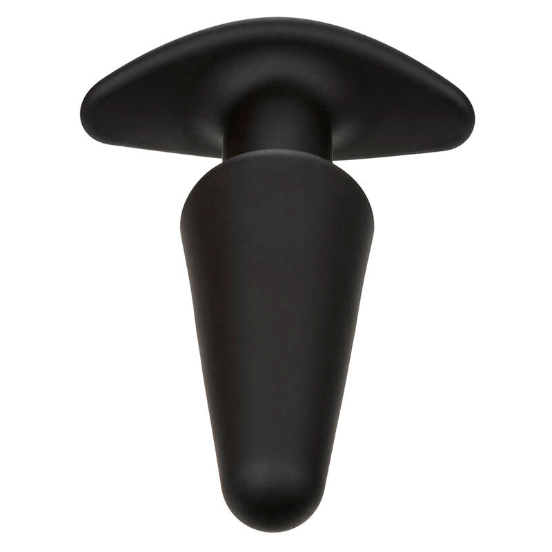 CALEXOTICS - ROCK BOTTOM TAPERED ANAL PLUG 10 VIBRACIONES SILICONE BLACK - NOCTURNA DESIRES