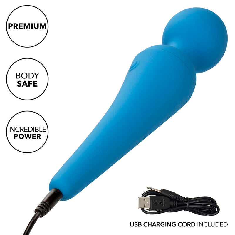 CALEXOTICS - COUTURE KIT VIBRATOR WAND 10 VIBRATIONS BLUE - NOCTURNA DESIRES