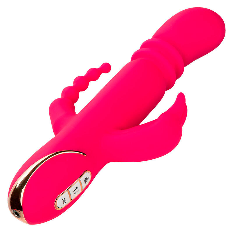 CALEXOTICS - JACK FANTASY TRIPLE HEATED VIBRATOR RABBIT PINK - NOCTURNA DESIRES