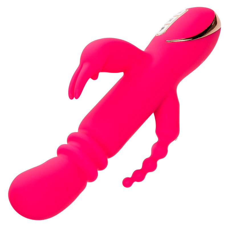 CALEXOTICS - JACK FANTASY TRIPLE HEATED VIBRATOR RABBIT PINK - NOCTURNA DESIRES