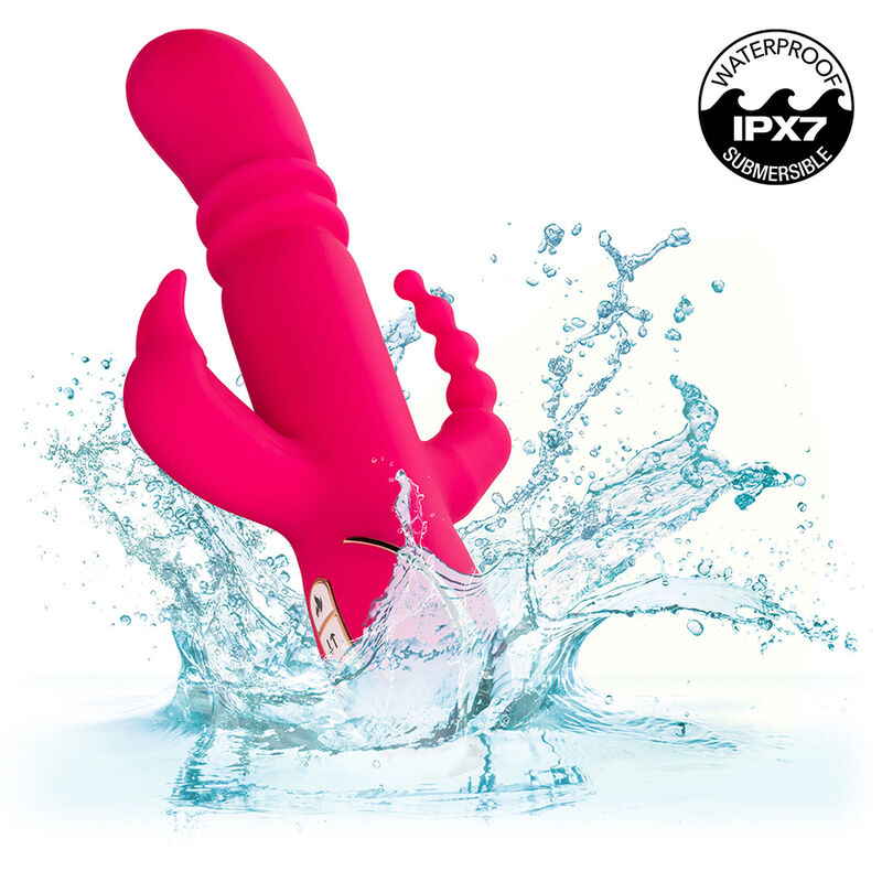 CALEXOTICS - JACK FANTASY TRIPLE HEATED VIBRATOR RABBIT PINK - NOCTURNA DESIRES