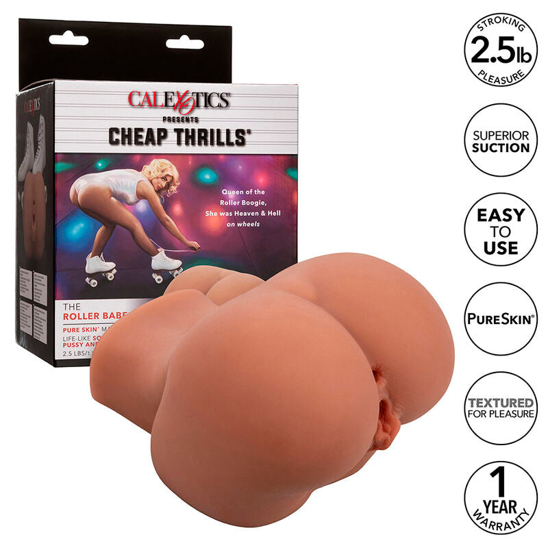 CALEXOTICS - THE ROLLER BABE DOUBLE REALISTIC MASTURBATOR FLESH - NOCTURNA DESIRES