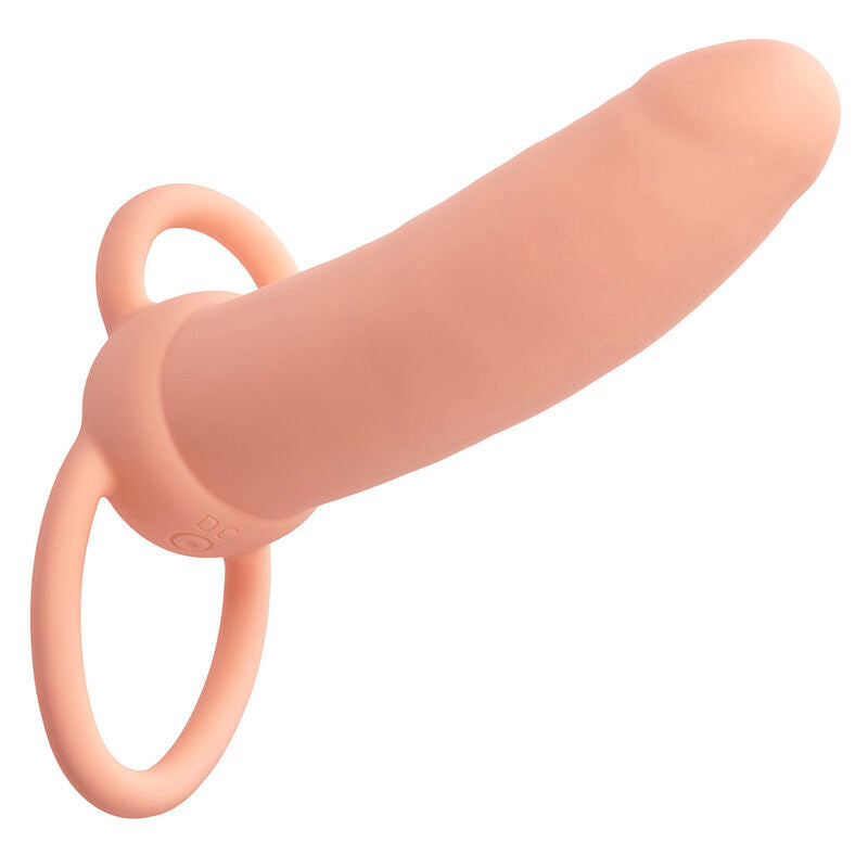 CALEXOTICS - MAXX THICK DUAL PENETRATOR 10 VIBRATIONS FLESH - NOCTURNA DESIRES