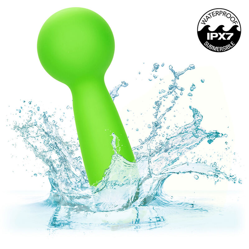 CALEXOTICS - NEON VIBES THE BUBBLY VIBE MINI MASSAGER 10 VIBRATIONS GREEN - NOCTURNA DESIRES