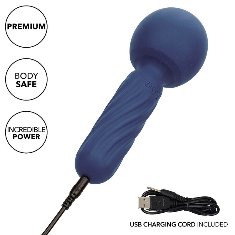 CALEXOTICS - CHARISMA SEDUCTION MASSAGER 12 FUNCTIONS 17.75 CM X 6.25 CM PURPLE - NOCTURNA DESIRES