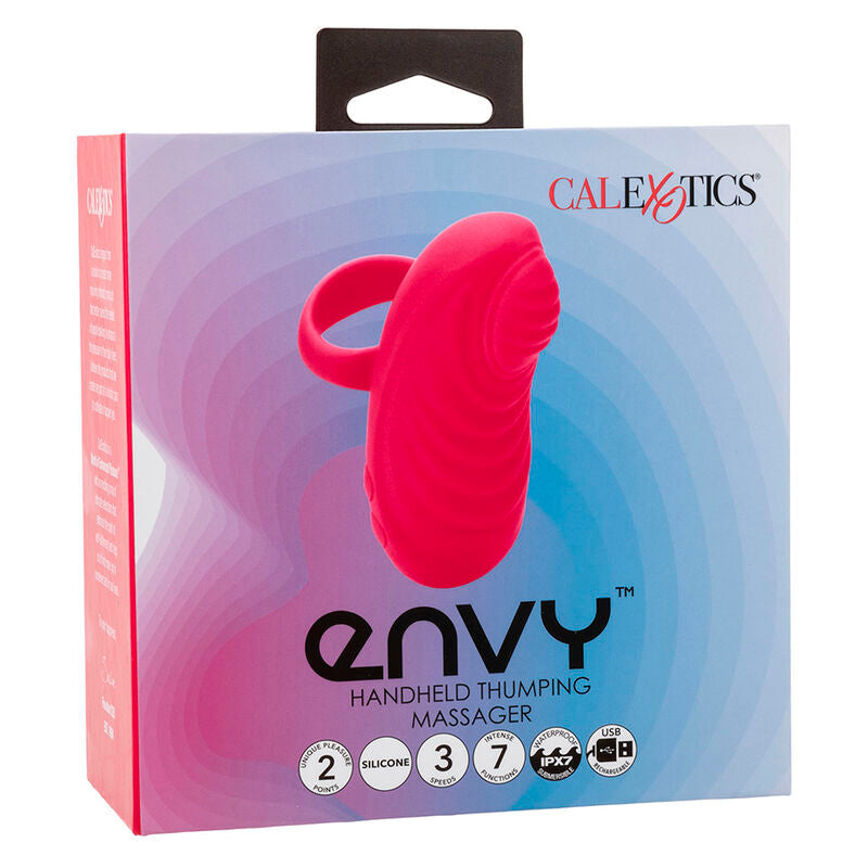 CALEXOTICS - ENVY HANDHELD ROLLING BALL MASSAGER 7 VIBRATIONS PINK - NOCTURNA DESIRES