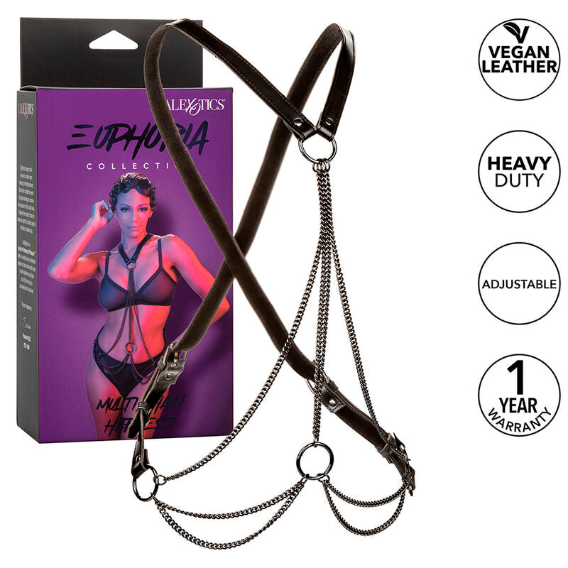 CALEXOTICS - EUPHORIA MULTICHAIN HARNESS PREMIUM - NOCTURNA DESIRES