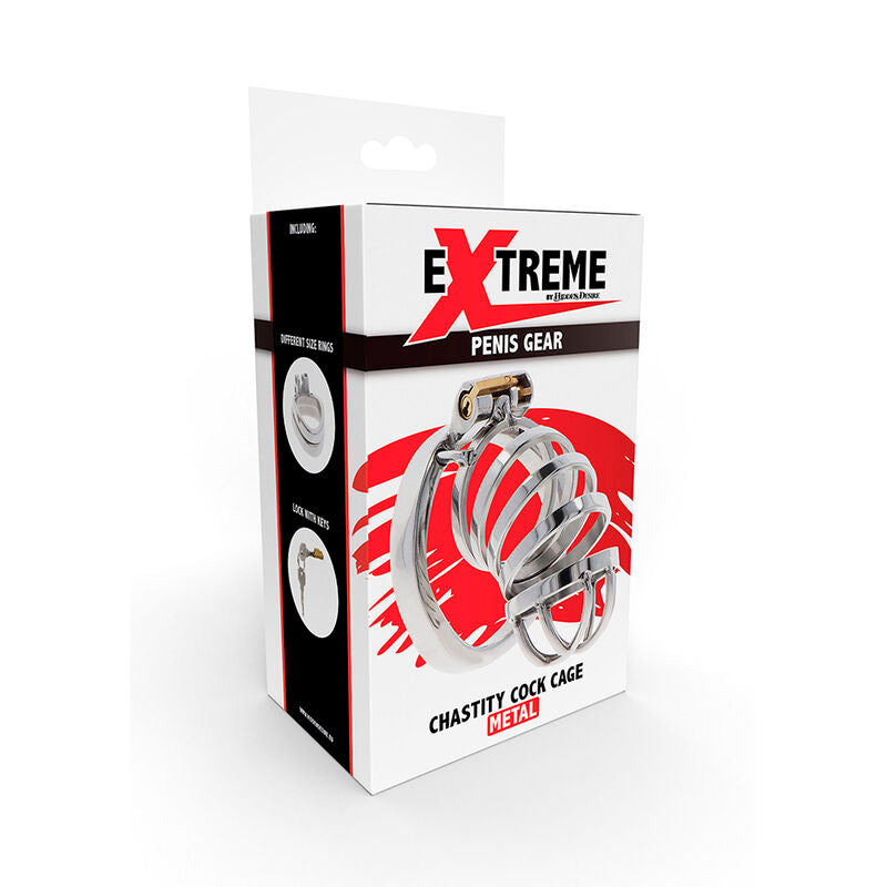 HIDDEN DESIRE - EXTREME CHASTITY COCK CAGE METAL - NOCTURNA DESIRES