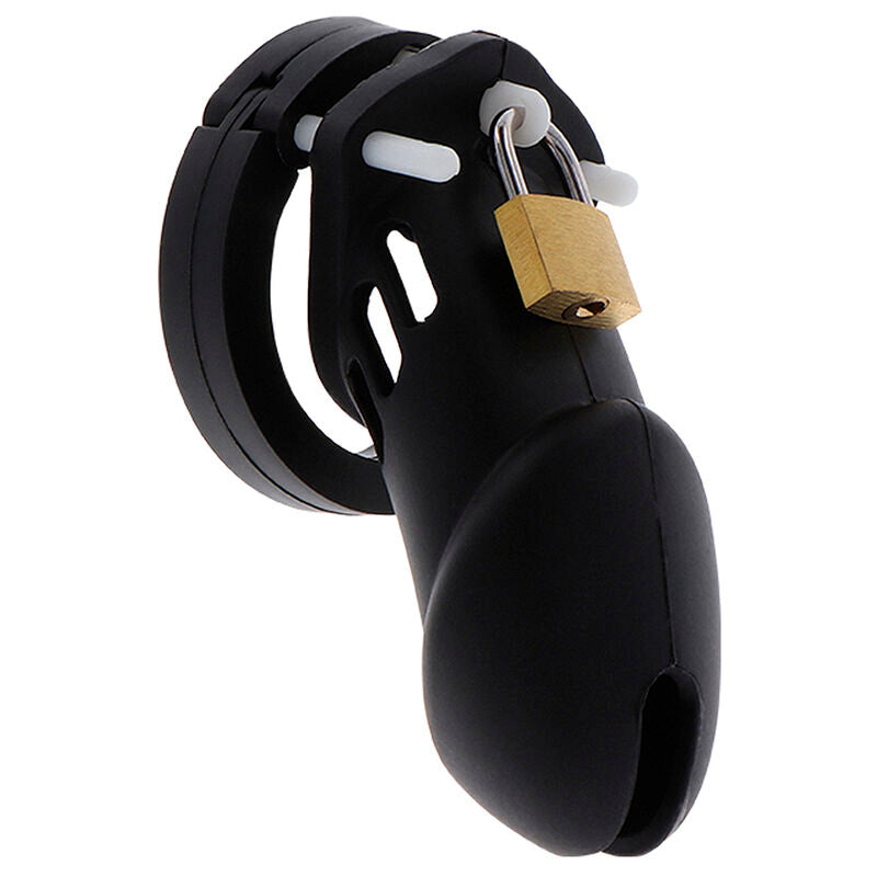 HIDDEN DESIRE - EXTREME CHASTITY COCK CAGE SILICONE SIZE L BLACK - NOCTURNA DESIRES