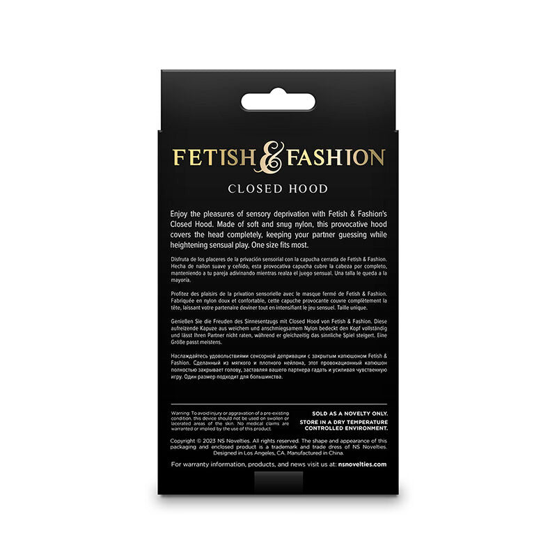 NS NOVELTIES - FETISH & FASHION CLOSED HOOD NYLON WHITE - NOCTURNA DESIRES