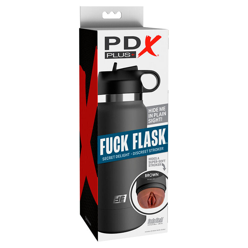 PDX PLUS - FUCK FLASK VAGINE DISCRET STROKER BROWN MODEL 2 - NOCTURNA DESIRES